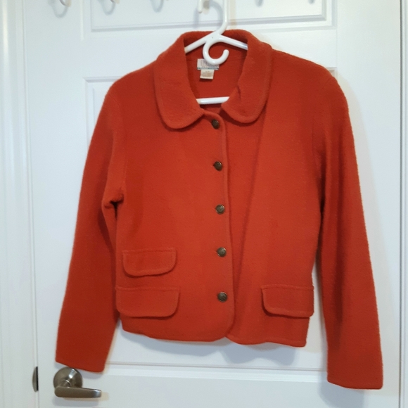 Vintage Jeremy Scott Braemar 100% wool orange blazer - Picture 1 of 10